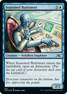 Image for Seasoned Buttoneer (Galaxy Foil) (344) (UNF) - Magic: The Gathering