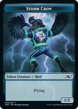 Image for Storm Crow Token (5) (UNF) - Magic: The Gathering