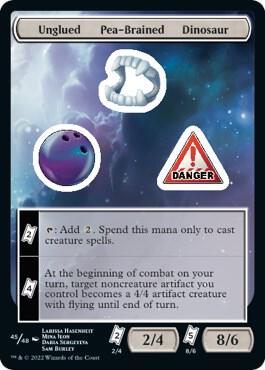 Image for Unglued Pea-Brained Dinosaur (45) - Magic: The Gathering