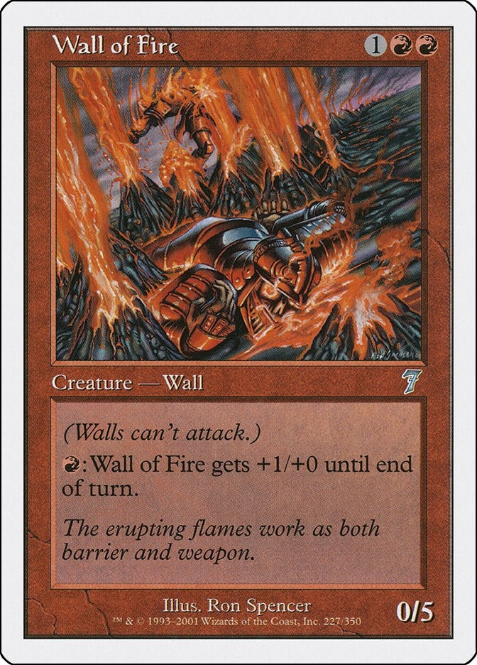 Image for Wall of Fire (227) - Magic: The Gathering