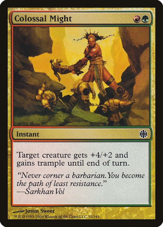 Image for Colossal Might (51) (ARB) - Magic: The Gathering