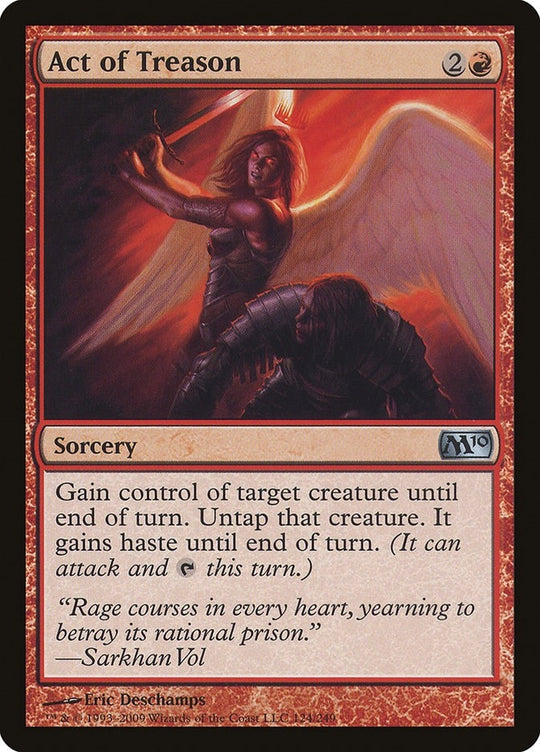 Image for Act of Treason (124) (M10) - Magic: The Gathering