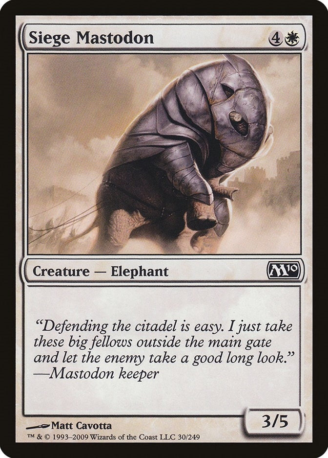 Image for Siege Mastodon (30) (M10) - Magic: The Gathering