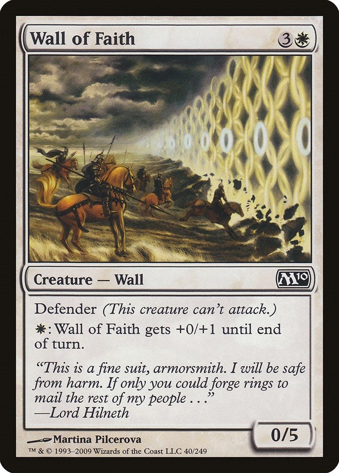 Image for Wall of Faith (40) (M10) - Magic: The Gathering