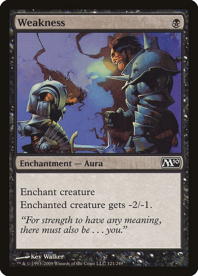 Image for Weakness (121) (M10) - Magic: The Gathering