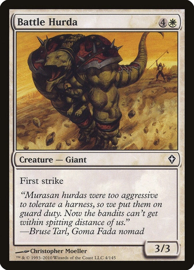 Image for Battle Hurda (4) (WWK) - Magic: The Gathering