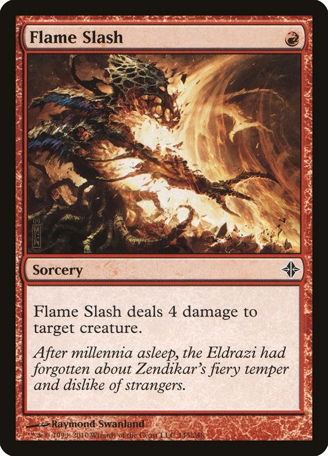 Image for Flame Slash (145) - Magic: The Gathering