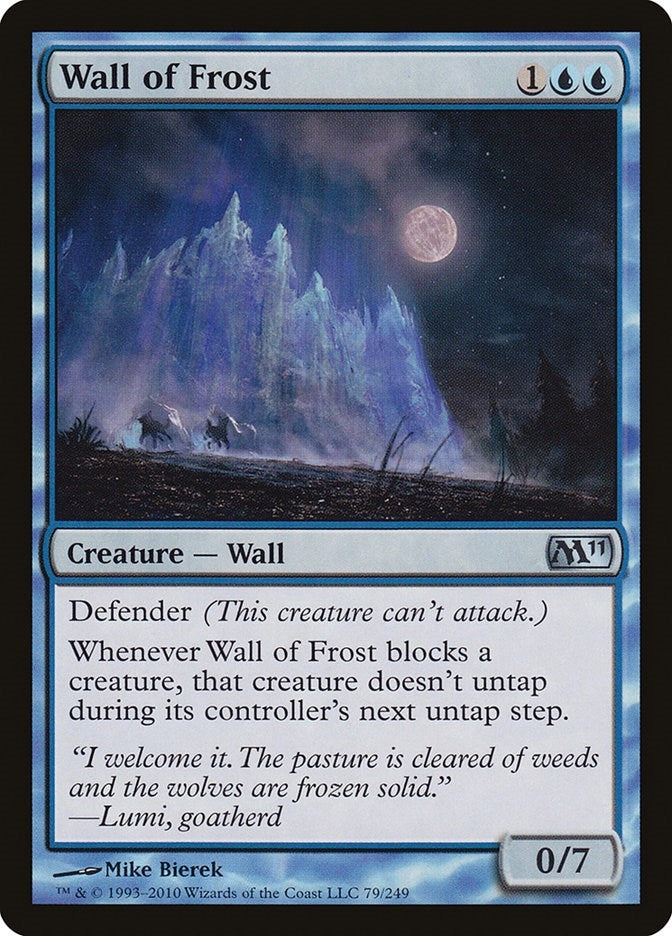 Image for Wall of Frost (79) (M11) - Magic: The Gathering