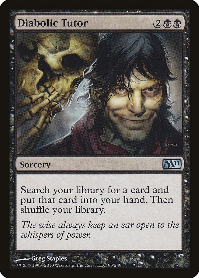 Image for Diabolic Tutor (93) (M11) - Magic: The Gathering