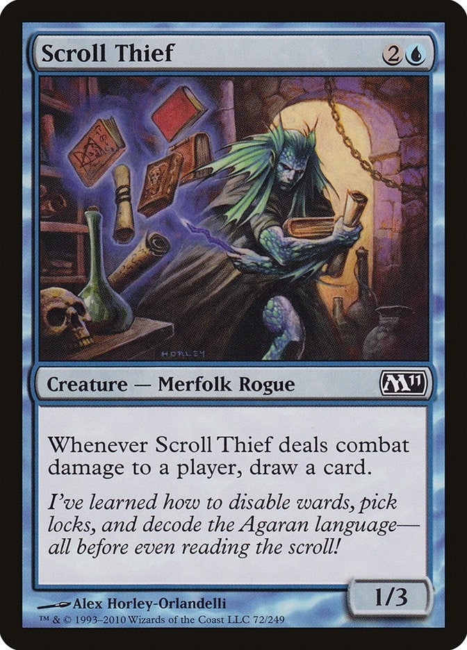 Image for Scroll Thief (72) (M11) - Magic: The Gathering