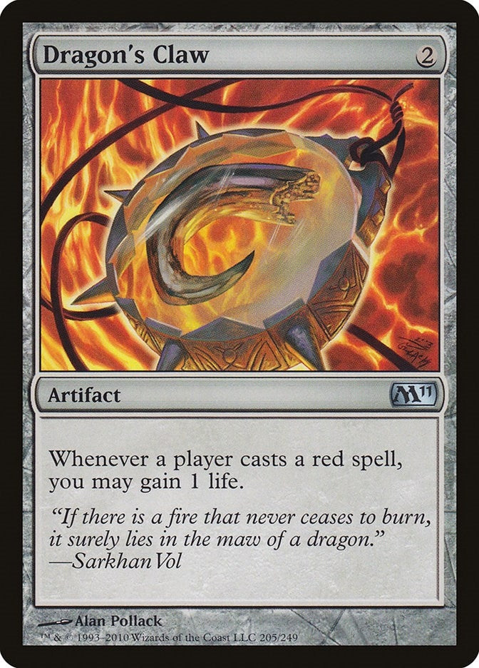 Image for Dragon's Claw (205) (M11) - Magic: The Gathering