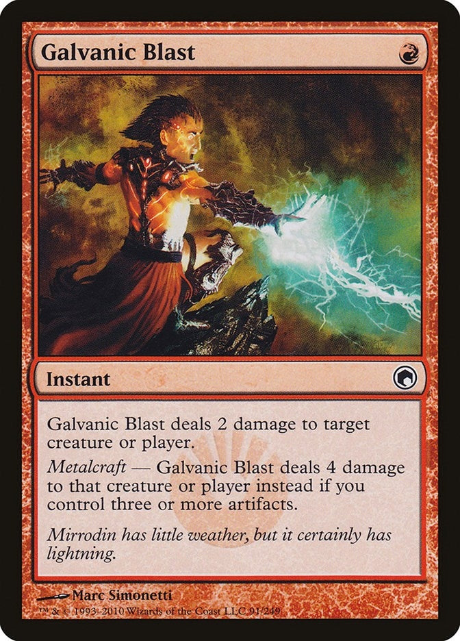 Image for Galvanic Blast (91) (SOM) - Magic: The Gathering