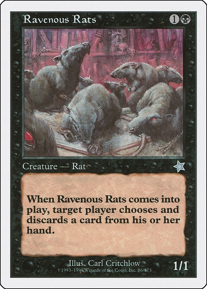 Image for Ravenous Rats (86) - Magic: The Gathering