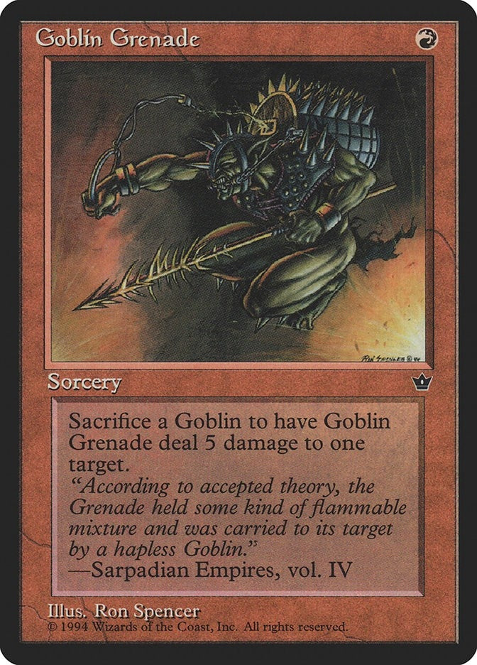 Image for Goblin Grenade (Spencer) - Magic: The Gathering