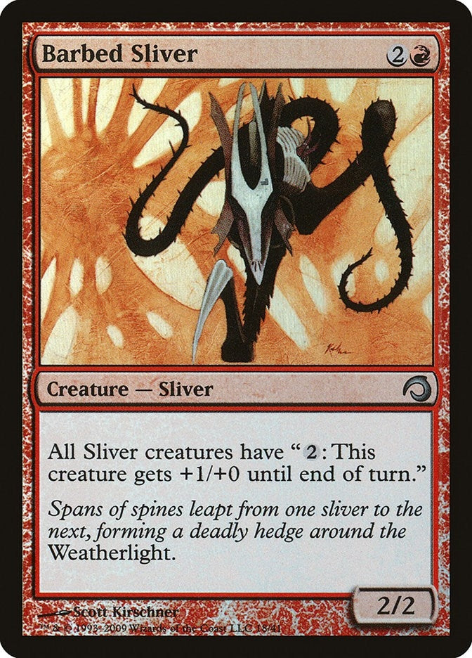 Image for Barbed Sliver (18) - Magic: The Gathering