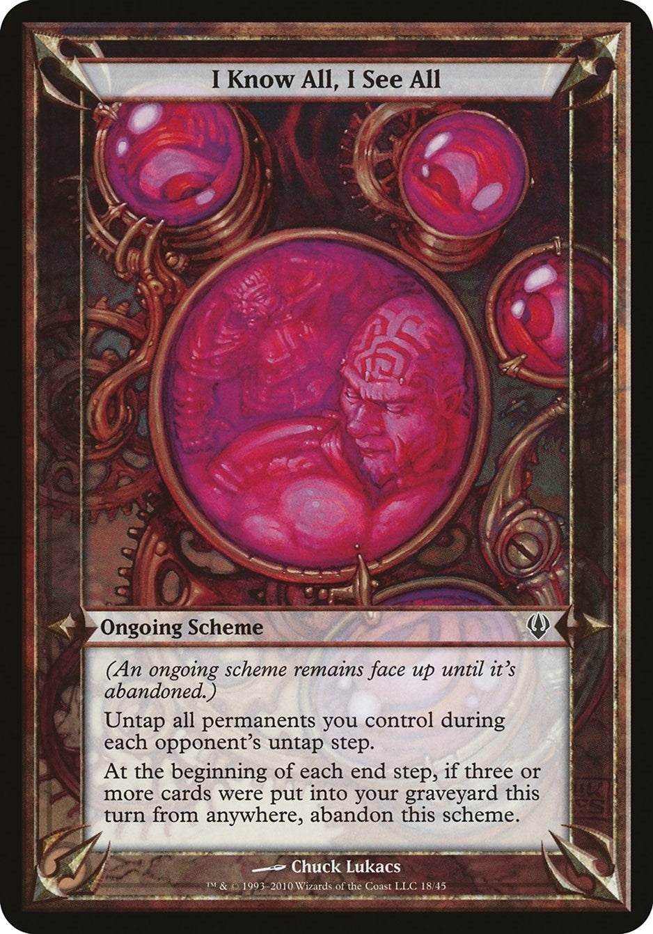 Image for I Know All, I See All (Archenemy) (OVER) - Magic: The Gathering