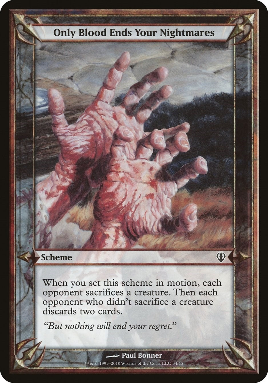 Image for Only Blood Ends Your Nightmares (Archenemy) - Magic: The Gathering