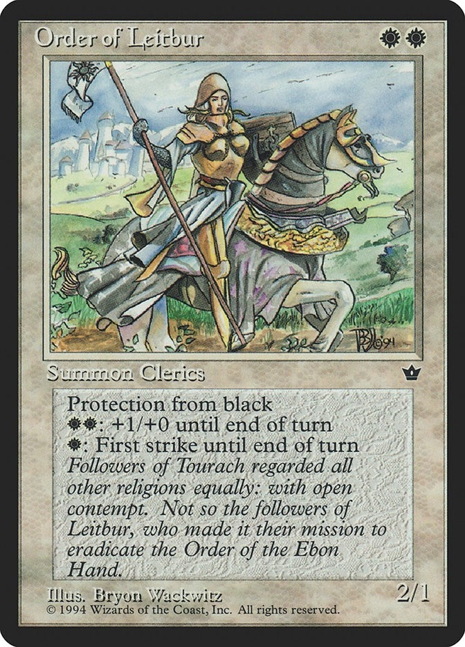 Image for Order of Leitbur (Wackwitz) (Facing Right) - Magic: The Gathering