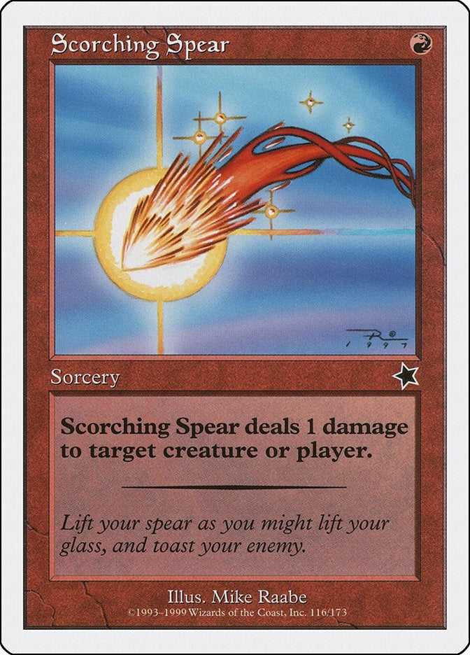Image for Scorching Spear (116) - Magic: The Gathering