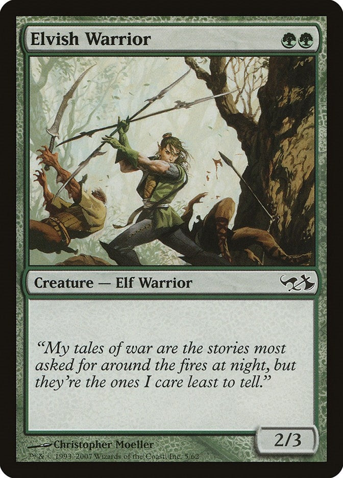 Image for Elvish Warrior (5) - Magic: The Gathering