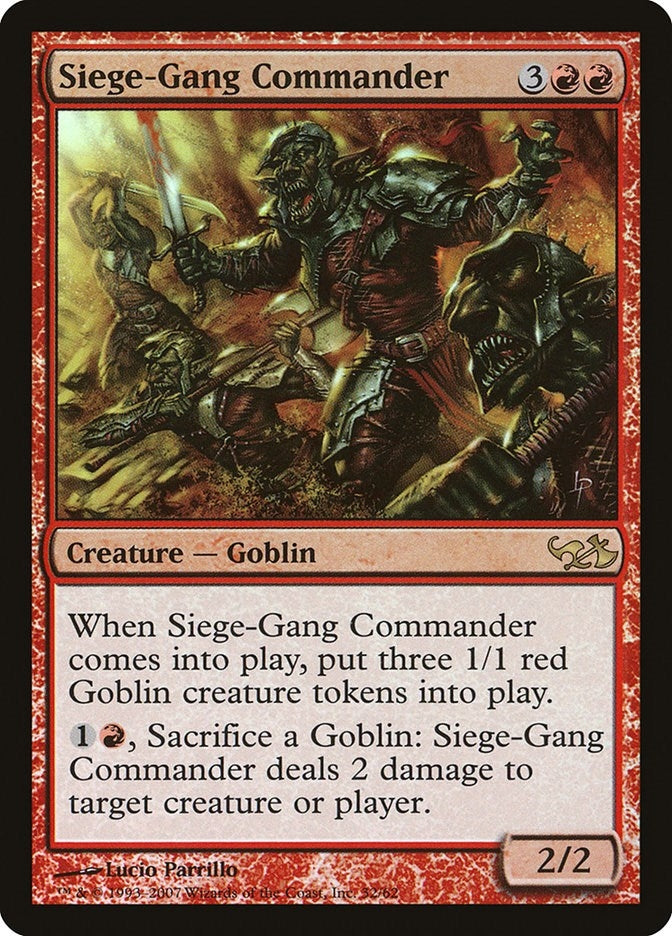 Image for Siege-Gang Commander (32) - Magic: The Gathering