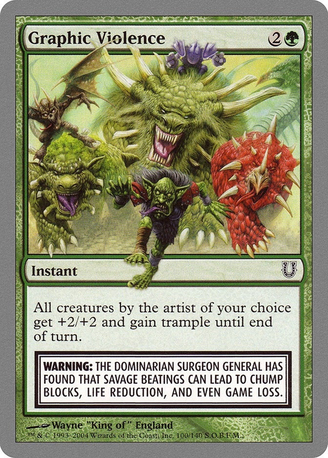 Image for Graphic Violence (100) - Magic: The Gathering