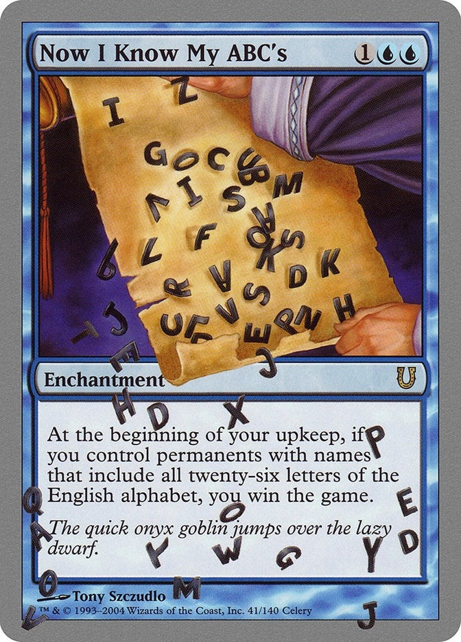 Image for Now I Know My ABC's (41) - Magic: The Gathering