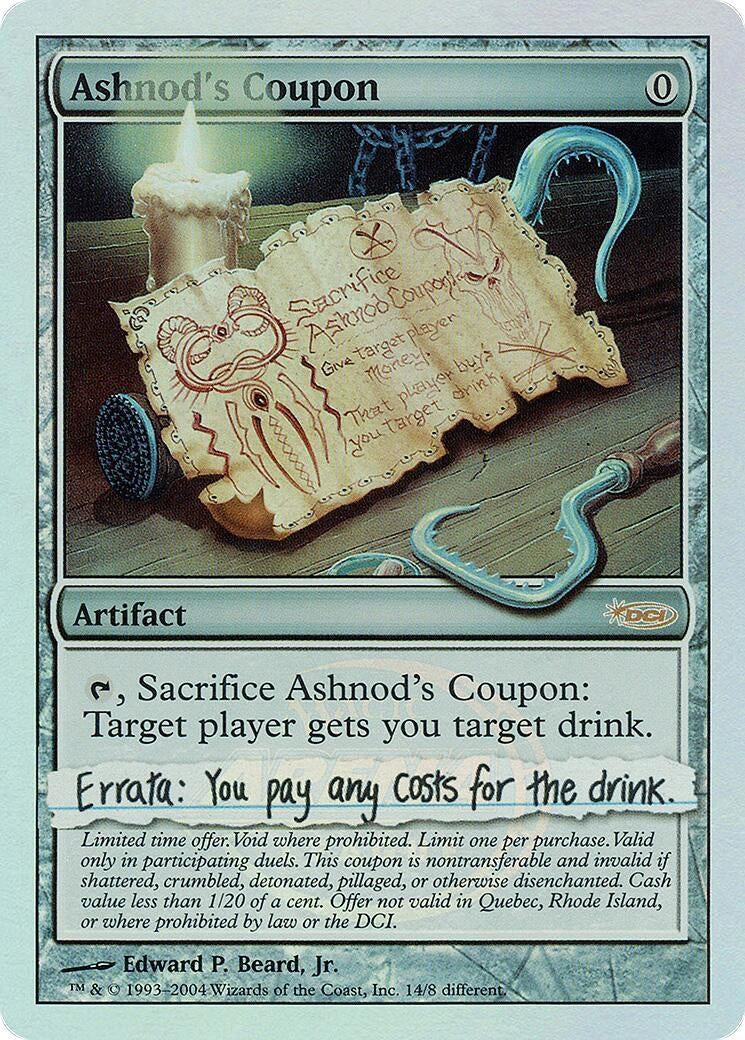 Image for Ashnod's Coupon (14) - Magic: The Gathering