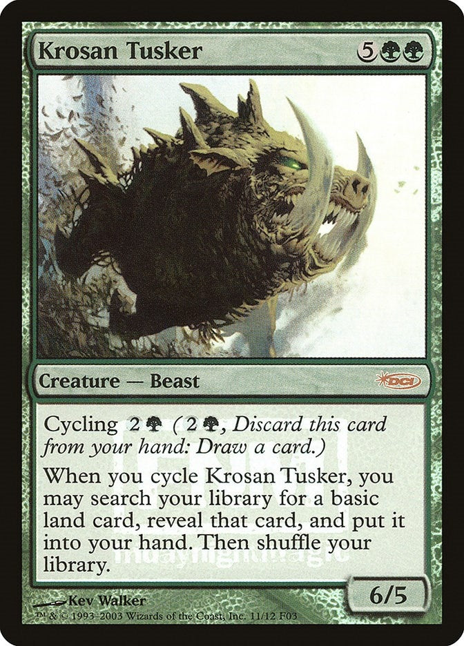 Image for Krosan Tusker (11) - Magic: The Gathering