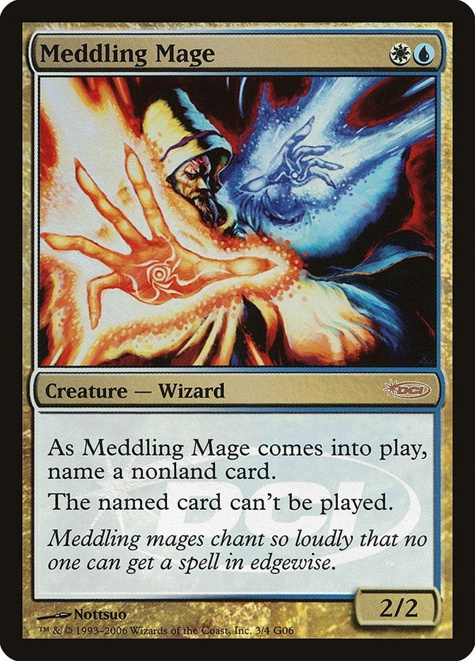 Image for Meddling Mage (3) (JDG) - Magic: The Gathering