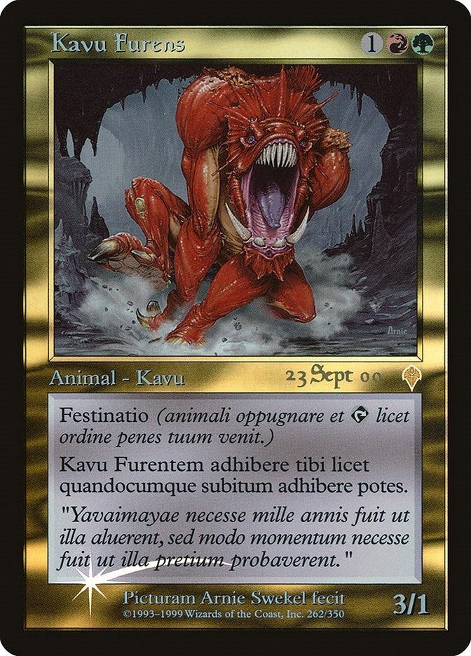 Image for Raging Kavu (Latin) (262) - Magic: The Gathering