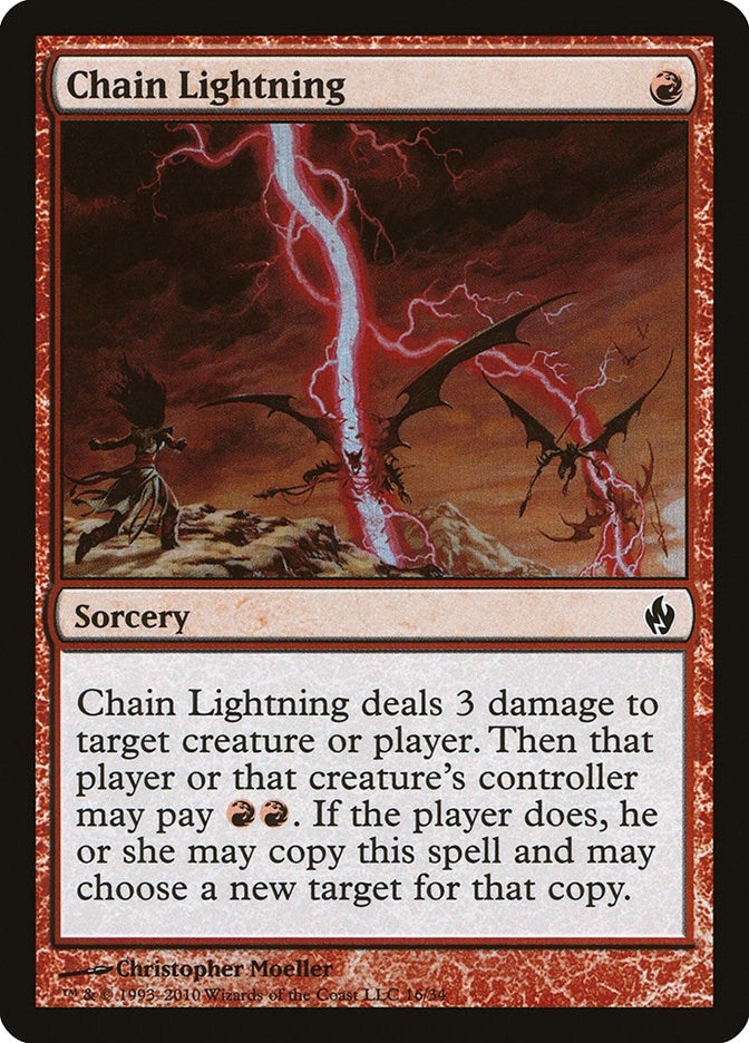 Image for Chain Lightning (16) - Magic: The Gathering