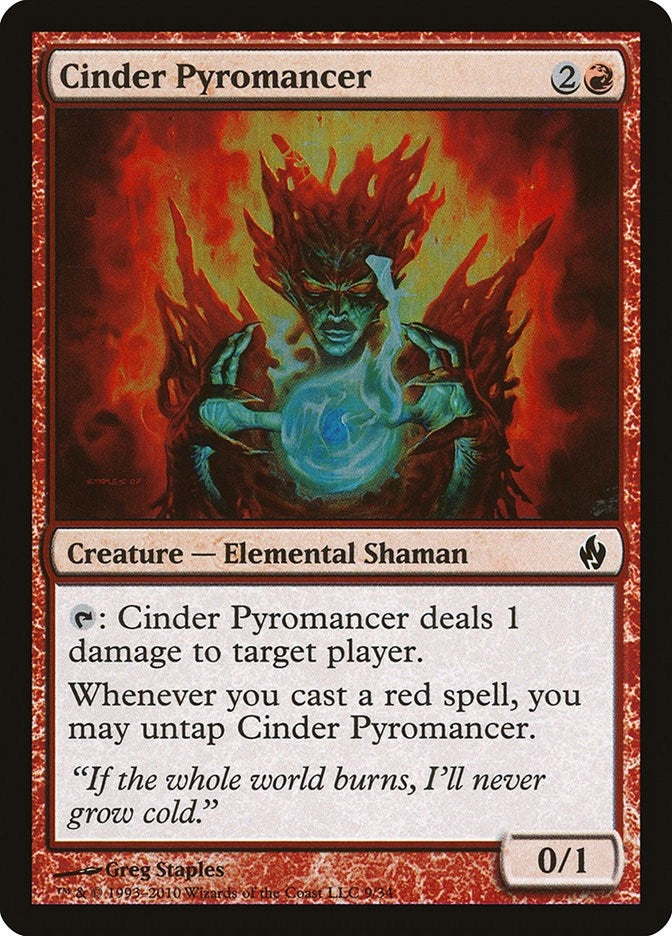 Image for Cinder Pyromancer (9) - Magic: The Gathering