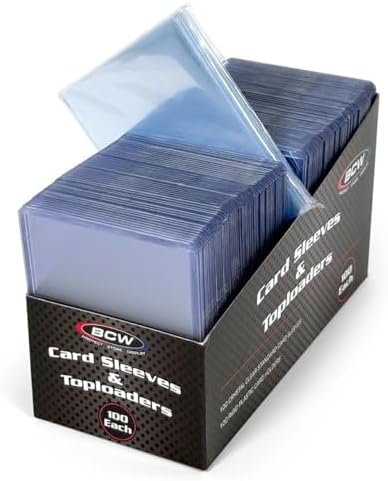 BCW Card Sleeves & Toploaders Combo - 100 Count Each