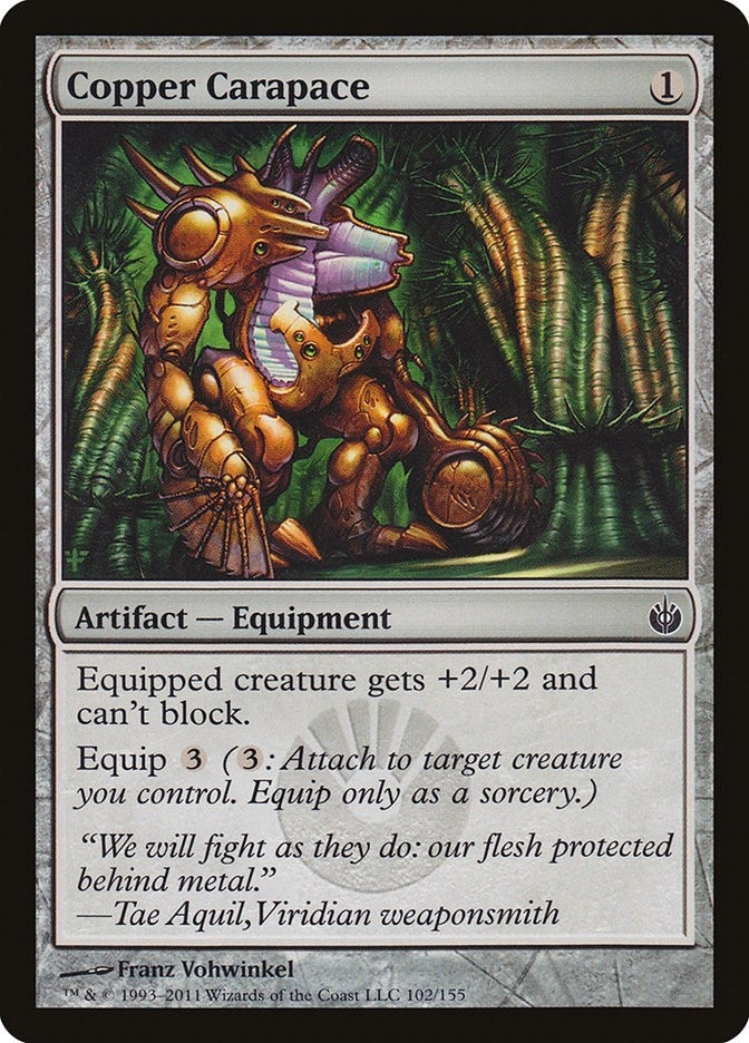 Image for Copper Carapace (102) - Magic: The Gathering