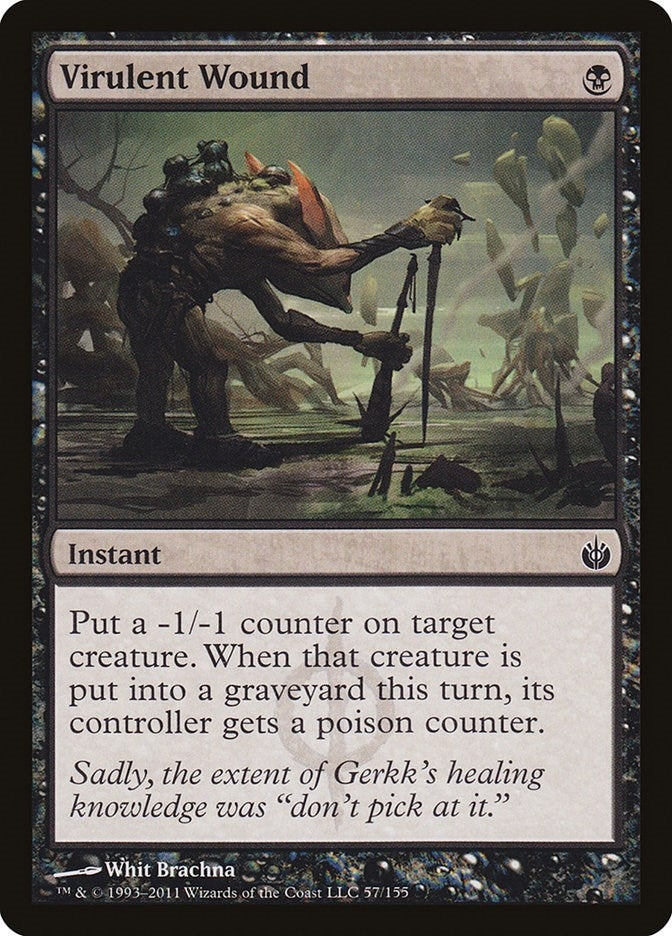 Image for Virulent Wound (57) - Magic: The Gathering