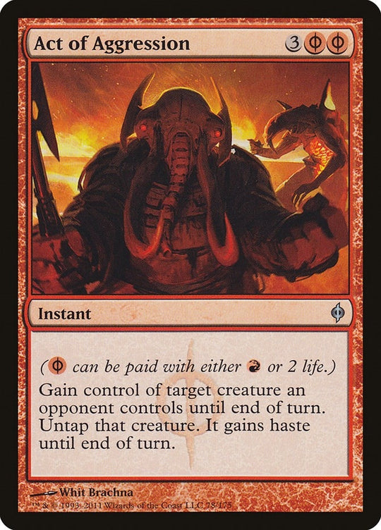 Image for Act of Aggression (78) (NPH) - Magic: The Gathering
