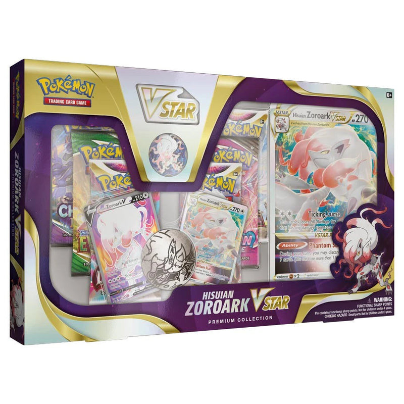 Pokemon Trading Card Game: Hisuian Zoroark Vstar Premium Collection