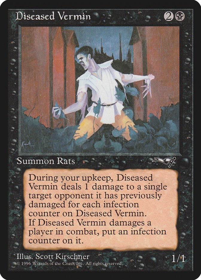 Image for Diseased Vermin - Magic: The Gathering