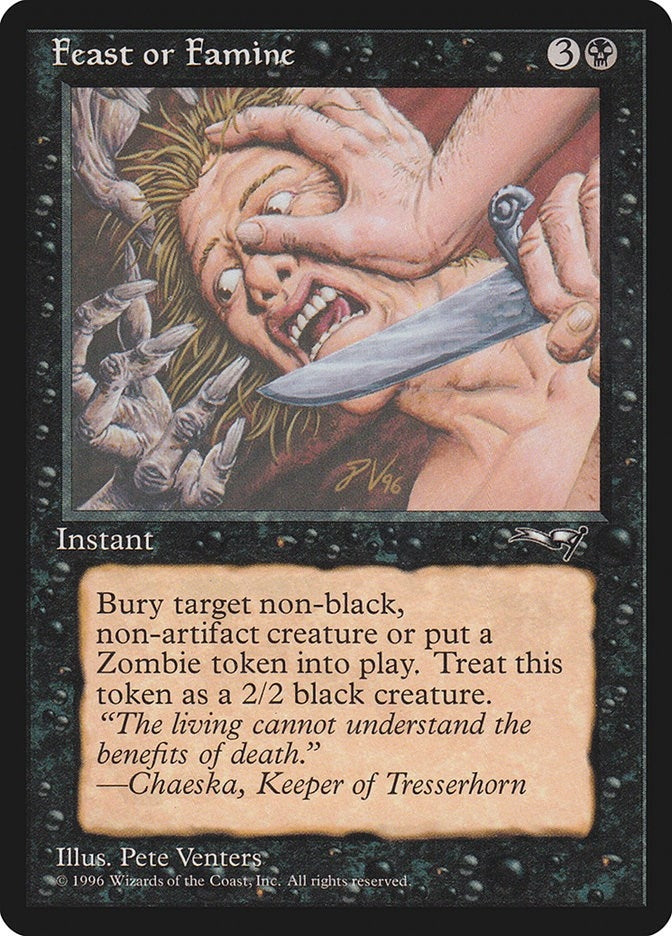 Image for Feast or Famine (Knife) (9) - Magic: The Gathering