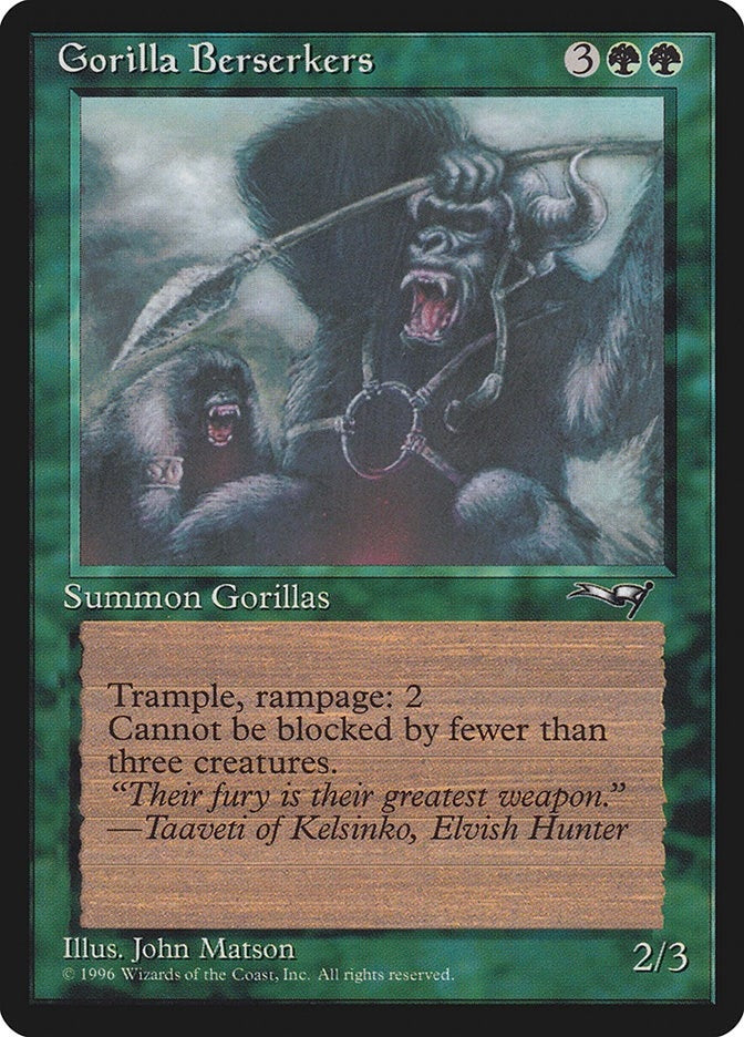 Image for Gorilla Berserkers (76) - Magic: The Gathering