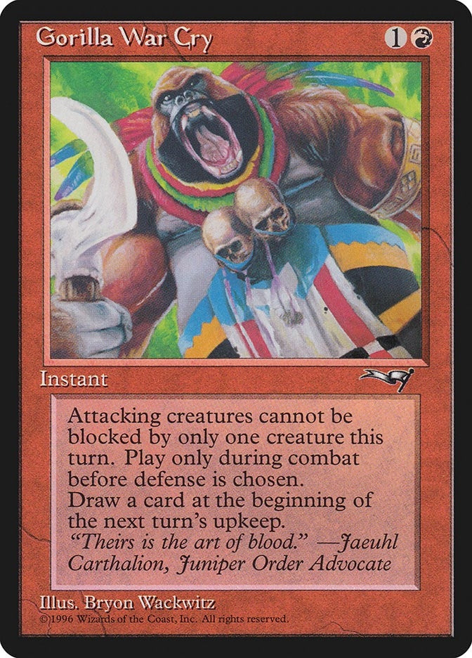 Image for Gorilla War Cry (109) - Magic: The Gathering