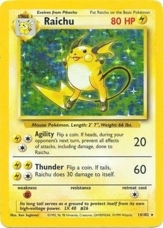 Image for Raichu (014/102) (BS) - Pokemon