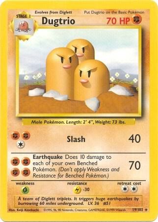 Image for Dugtrio (019/102) (BS) - Pokemon