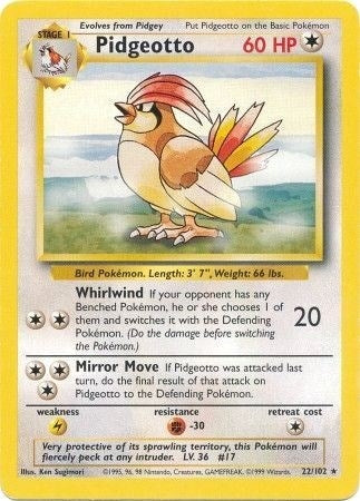 Image for Pidgeotto (022/102) (BS) - Pokemon