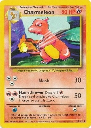 Image for Charmeleon (024/102) (BS) - Pokemon