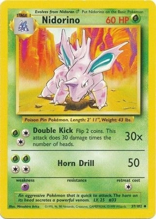 Image for Nidorino (037/102) (BS) - Pokemon