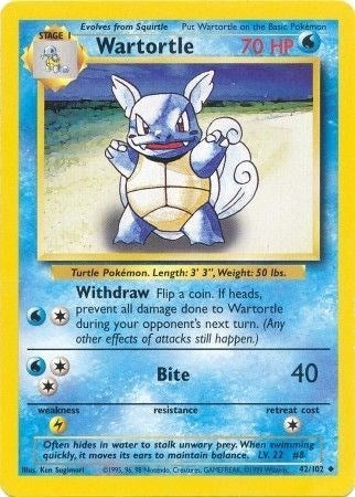 Image for Wartortle (042/102) (BS) - Pokemon