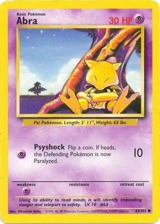 Image for Abra (043/102) (BS) - Pokemon