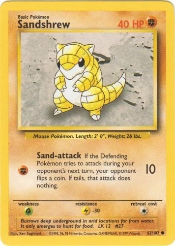 Image for Sandshrew (062/102) (BS) - Pokemon